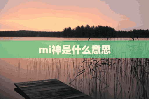 mi神是什么意思